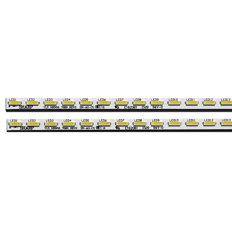 100% nowy 2 sztuk/zestaw listwy LED dla tak NY TV KD 55X8507 KD 55X8507C KD 55X8508 KD 55X8508C SYV5541 YLS HRN55 7020 V1.5 75.P3F12G001