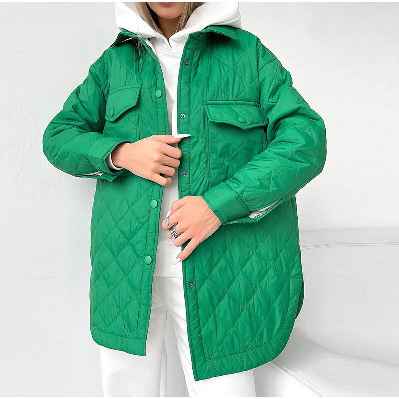 Casacos de inverno feminino 2022 nova oversized casual longo algodão casacos acolchoado casaco feminino manter quente solto com cinto longo grosso parkas