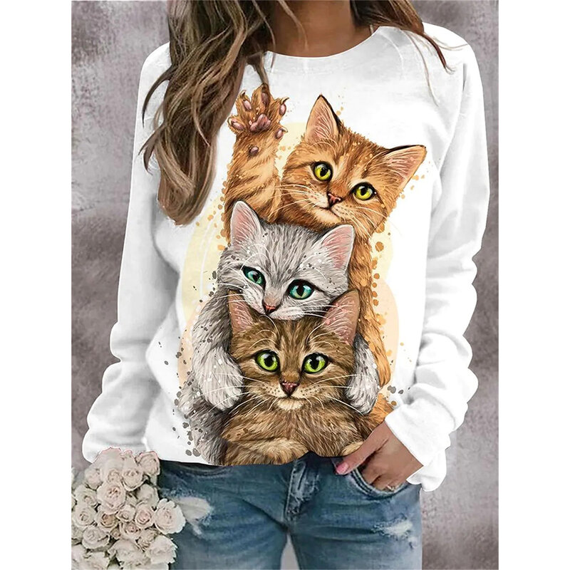 Женский свитер, хлопковые рубашки, пуловер, футболка, модная женская футболка с длинным рукавом, уличные повседневные топы для девочек в стиле Харадзюку, одежда