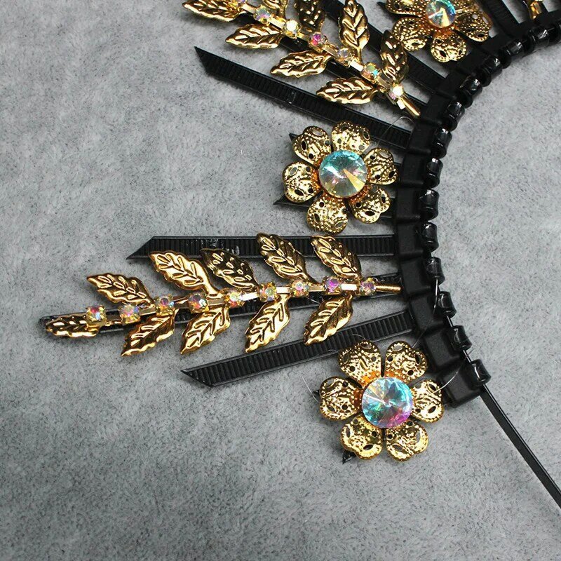 Tiara de corona de diosa de la Cruz barroca para mujer, cadena de cuentas de perlas, tocado de la Virgen María, diadema gótica, materiales de bricolaje