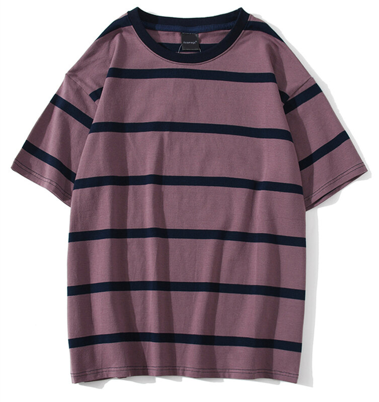 Aolamegs-Camiseta con estampado de bloques de Color para hombre, ropa de calle masculina, básica, sencilla, combina con todo, 3 colores opcionales