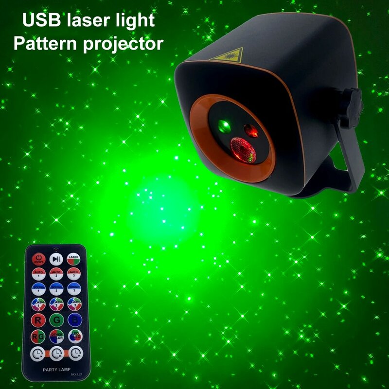 RGB LED Stage Light Disco DJ Projetor Laser Lâmpada Som Ativado Strobe Light Controle Remoto Luz Do Partido para Home Bar Club