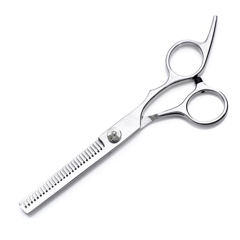 Fácil de usar aço inoxidável tesoura de cabeleireiro conjunto desbaste tesoura reta snips franja gadget pet tesoura