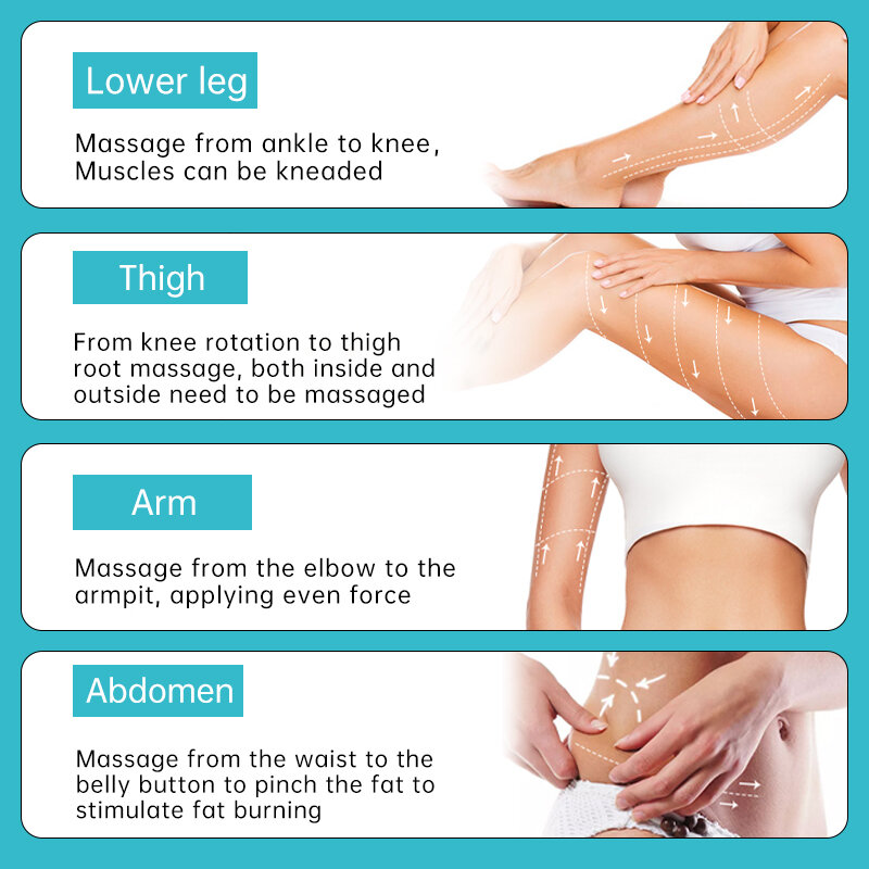 2 peças/lote emagrecimento gel massageador perda de peso gordura queima massagem cavitação corpo perna cintura quadril eficaz anti celulite 100g