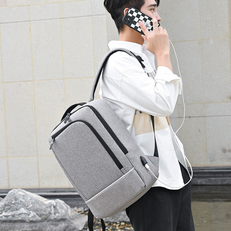 Fengdong-mochila escolar impermeable para adolescentes, morral con carga usb para estudiantes universitarios