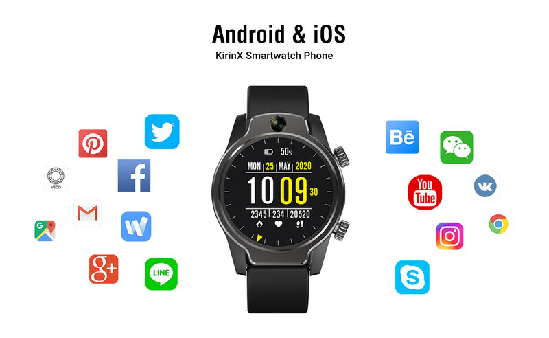 Canmixs 2022 relógio inteligente telefone 4g sim duplo 8mp câmera gps wifi 3gb 32 1360mah smartwatch ip68 rastreamento de fitness para android ios