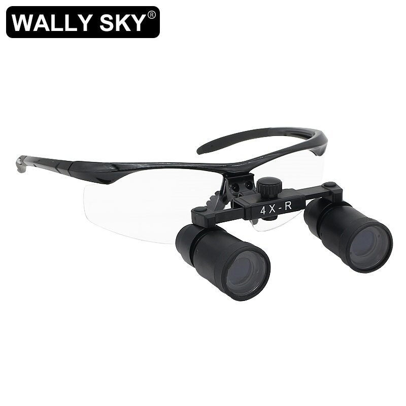 4X 5X 6X 8X Binocular Dental Loupes with Protection Goggles Glasses Magnifier with Protcetive Spectacles