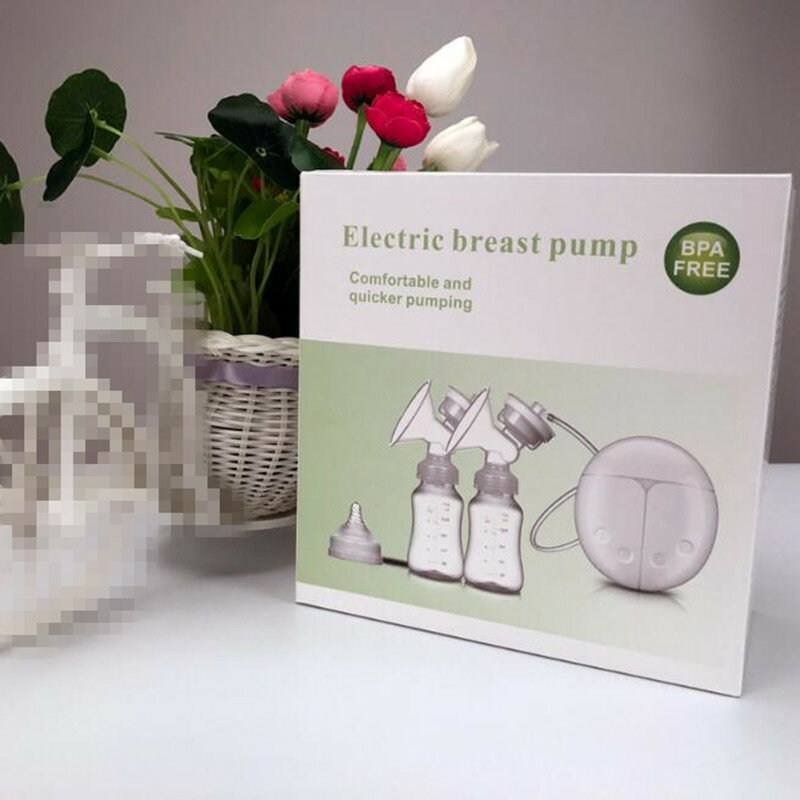 Doppio tiralatte elettrico con biberon neonato USB BPA tiralatte potenti gratuiti allattamento al seno trasporto di goccia