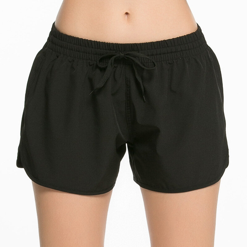CKAHSBI-pantalones cortos de Yoga para mujer, Shorts deportivos profesionales para correr, negros, de cintura baja, entrenamiento