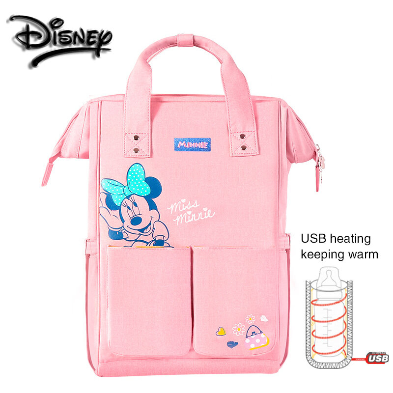 Disney Multifunction Large Capacity Nappy Diaper Backpack Maternity Backpack Winnie the Pooh Bear Minnie Mickey Baby Mother Bag