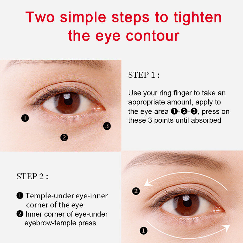 Anti-envelhecimento olho soro nutritivo reparação hidratante remover círculos escuros anti-edema firmando sódio hialuronate olho cuidados 15ml