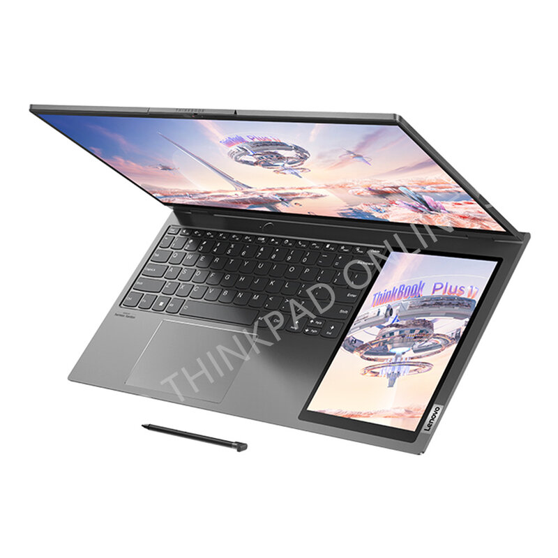 Ноутбук Lenovo ThinkBook Plus 17 Ноутбук 12th Intel i7-12700H 16 ГБ LPDDR5 512 ГБ SSD 17,3-дюймовый сенсорный ЖК-дисплей 3K с подсветкой, 120 Гц