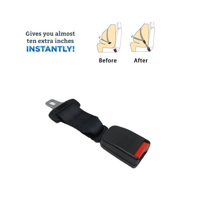 Car Seat Belt Clip Extension 12-36cm Seatbelt Safety Lock Buckle Plug Clip Extender For Pregnant Woman Fat People Adjustable
