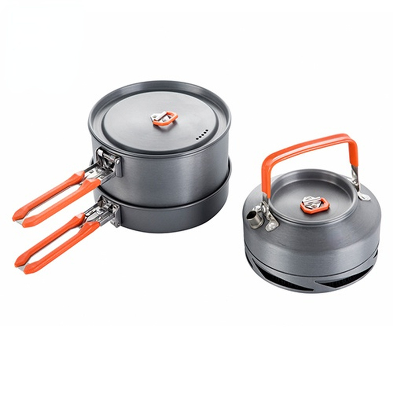 Camping Cookware Utensils Dishes Camp Cooking Set Hiking Heat Exchanger Pot Kettle FMC-FC2 Outdoor Tourism Tableware