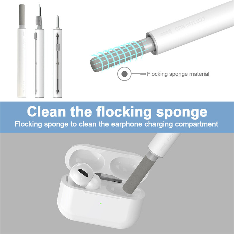 Kit mais limpo para airpods pro 2 1 bluetooth fones de ouvido caneta limpeza escova caso ferramentas limpeza para vagens ar xiaomi huawei