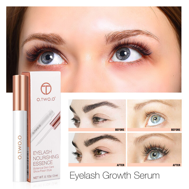 O.TWO.O Eyelash Growth Serum Moisturizing Eyelash Nourishing Essence For Eyelashes Enhancer Lengthening Thicker 3ml