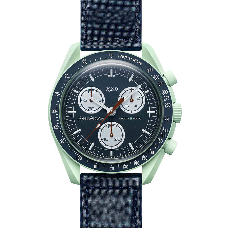 Nova marca original mesmo relógio para senhoras caso de plástico multifunções moonwatch negócio cronógrafo explorar planeta aaa relógios