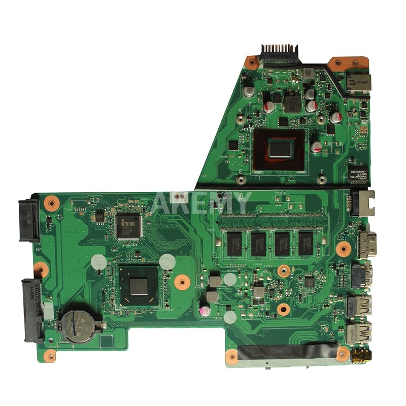 Akemy x451ca placa-mãe do portátil para asus x451c x451ca f451c original notebook mainboard 1007u 2117u i3 2gb ram