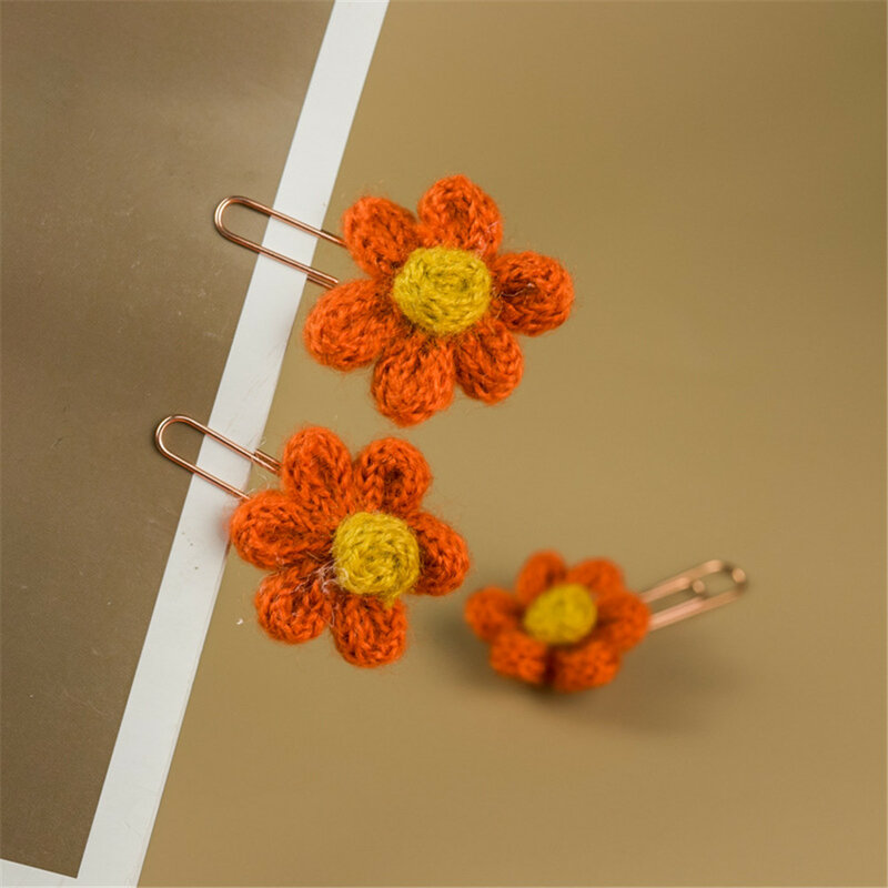 2 pçs forma de flor clipe de papel bonito bookmark binder clipe de memorando de foto clipe de bilhete de papel criativo clipe de arquivo de papel organizador clipe