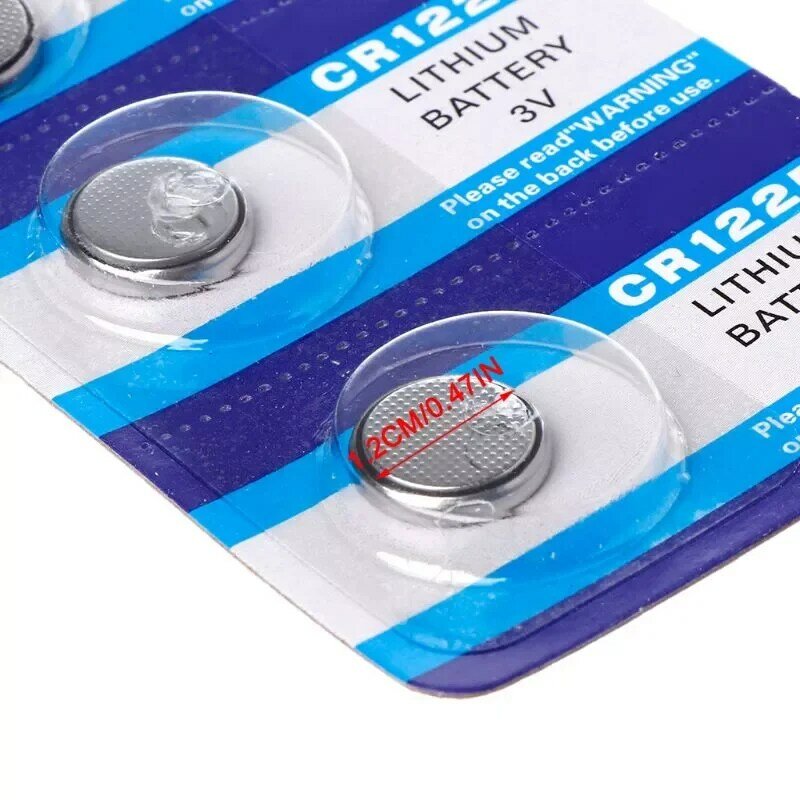 5PCS Lithium Battery CR1225 Electronic Coin Cell Button Batteries 3V LM1225 BR1225 KCR1225 CR 1225 Watch Car Key Toy Remote