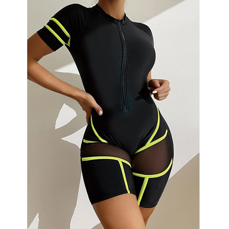 섹시한 여성용 원피스 수영복, 단색 푸시업 복서 수영복 모노 키니 브라질 수영복 2022