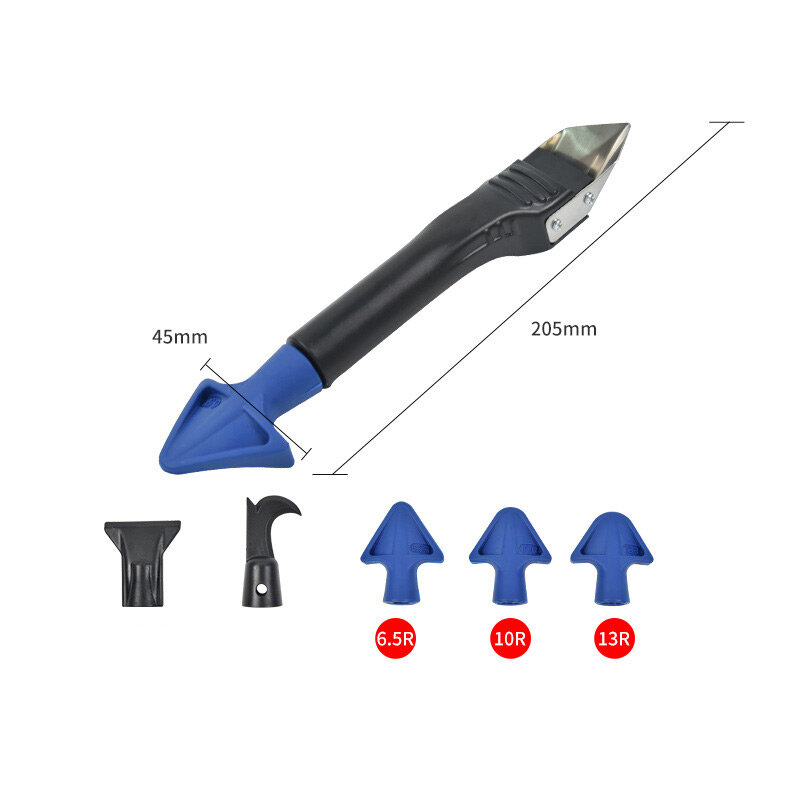 5 In1 Silicone Glass Glue Angle Scrape Sealant Smooth Remover Caulking Finisher Smooth Grout Kit Floor Mould Removal Hand Tools
