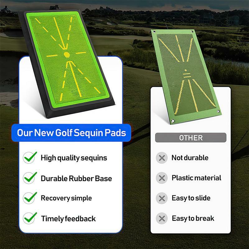 Golf Training Mat Golf Swing Practice Pad Golf Accessories Golf Ball Trace Detection Mat Swing Path Mats Trainer Aid Supplies