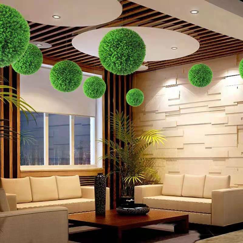 인공 식물 공 라운드 회양목 매달린 식물 실내 야외 홈 웨딩 파티 호텔 프런트 베란다 화분 장식, 인공 식물 공