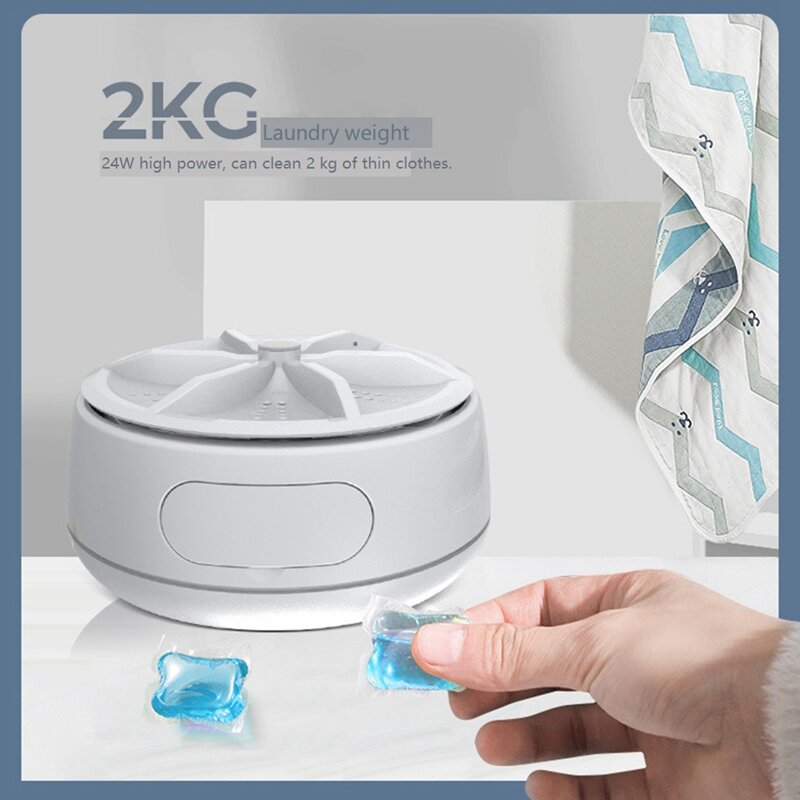 Mini lavatrice USB turbina rotante lavatrice portatile per calzini biancheria intima lavare piatti per viaggi a casa viaggio d'affari