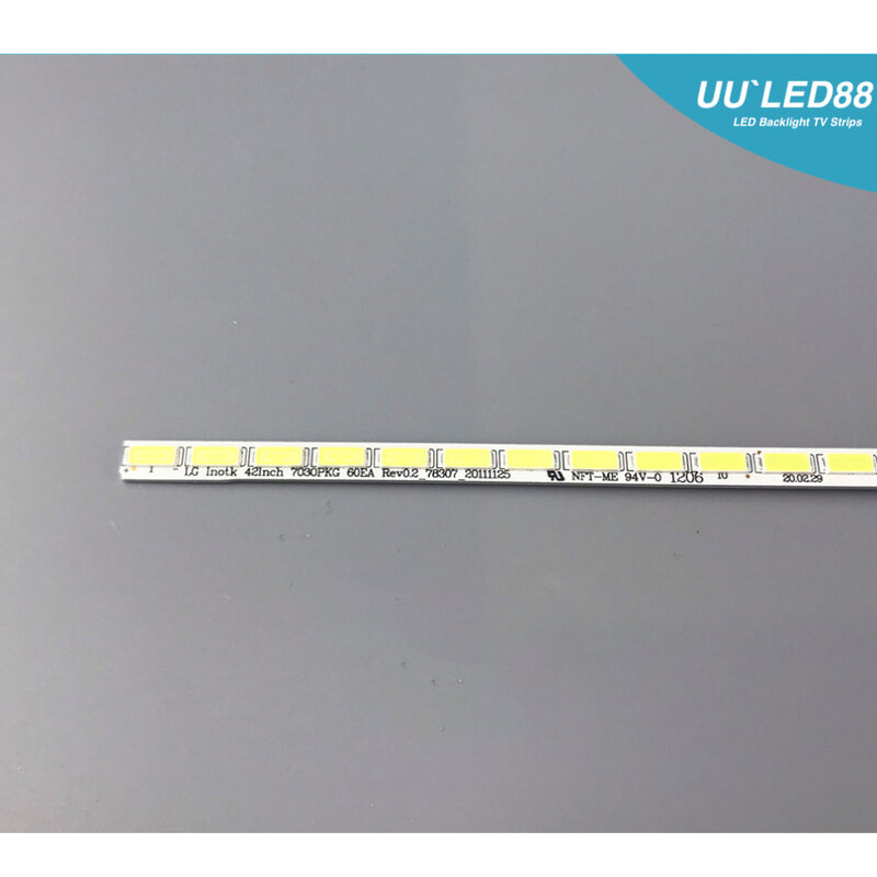 Светодиодная лента для подсветки LG 42LS570T T420HVN01.0 74.42T23.001 7030PKG 60ea 42LS5600 42LS560T 42LS570S 42LS575S, 60 светодиодный, 525 мм