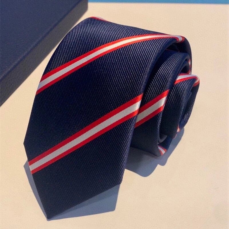 DAMIER CLASSIQUE Tie czarny oryginalne luksusowe krawaty dla mężczyzn jedwabny ślub męski krawat Casual Do krawata Dropshipping CD
