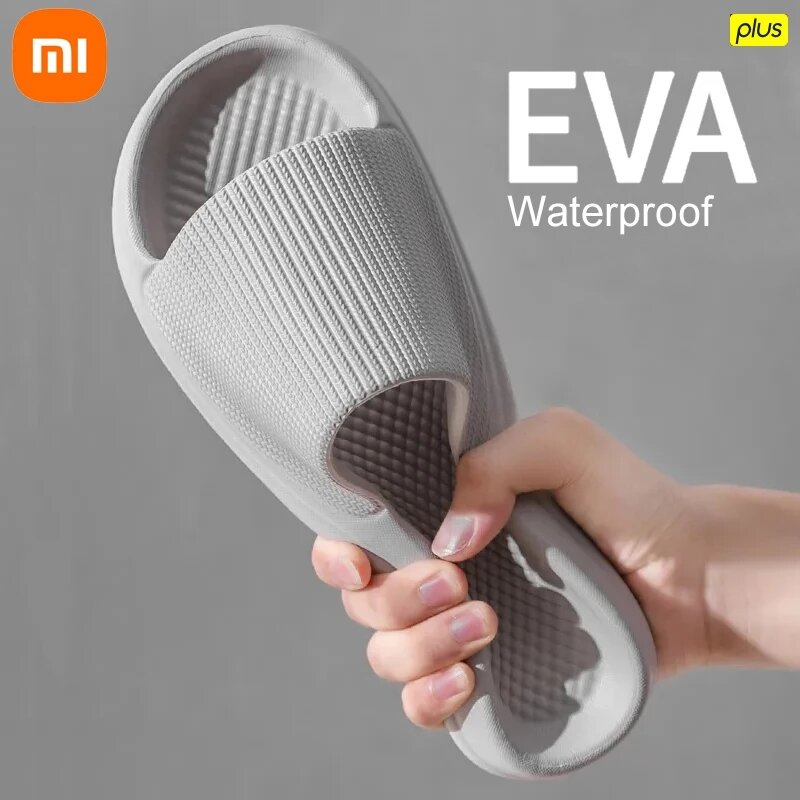 Xiaomi-slippers plataforma grossa feminina, chinelos de eva com sola macia non para ambientes internos, banheiro, casa, verão