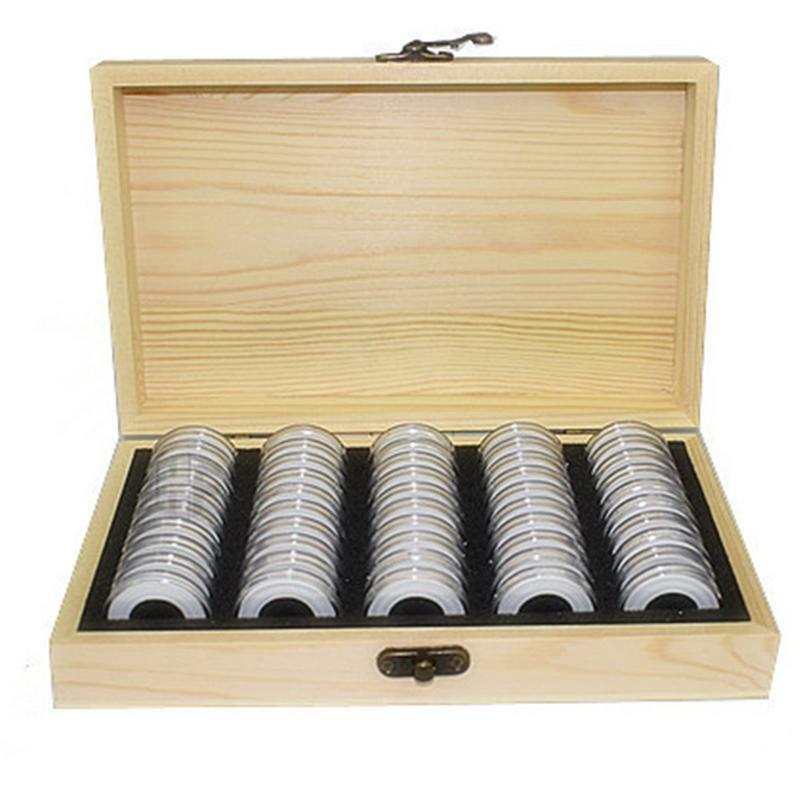 100 cajas de protección de monedas conmemorativas, colección de monedas, caja de almacenamiento de monedas para 1821252730mm Universal