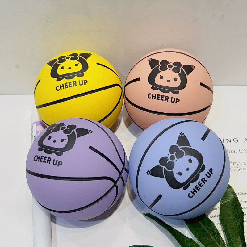 Kawaii Sanrio Kuromi 6 см надувной мяч прыгающие мячи для игр на открытом воздухе антистрессовый сад искусственные детские игрушки подарок