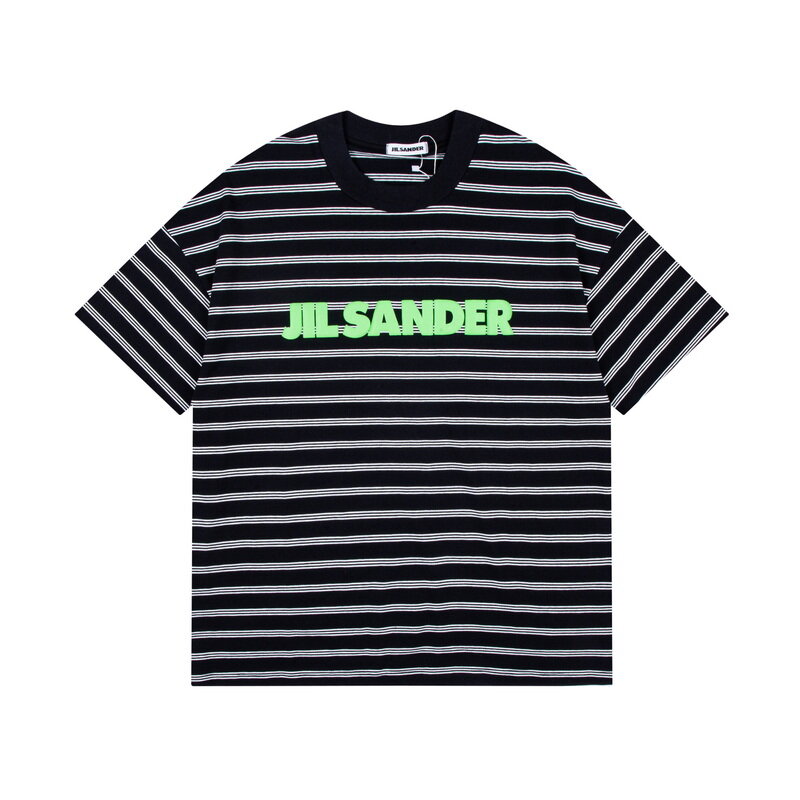 Camiseta de algodón puro para hombre y mujer, camiseta informal de manga corta con estampado de logotipo jil sander, 2022