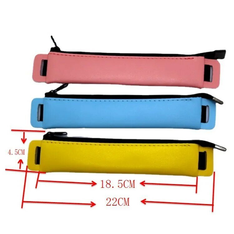 Luxury Pu Leather Elastic Buckle Pencil Case for Book Notebook Fashion Pen Bag School Pen Case for Office Meeting Easy Carry