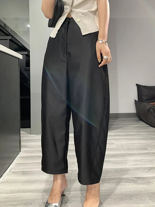 Pants Women New Fashion Loose Wide Leg Suit Pants Female 2023 New Spring Summer All-match High Waist Casual Banana Pants Ladies