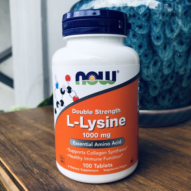 L-Lysine 1000mg 100 Tablets Supports Collagen Synthesis Free shipping