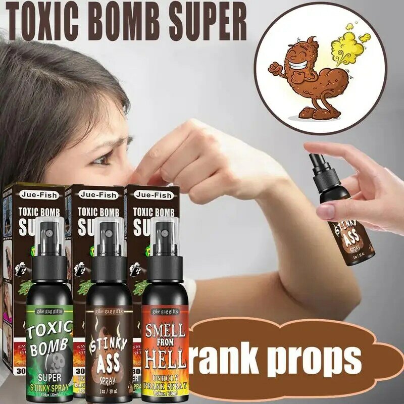 Potente Spray per scoreggia Spray antiodore Extra forte regali per bavaglio esilarante per adulti o bambini scherzo cacca odori Non tossici davvero cattivi