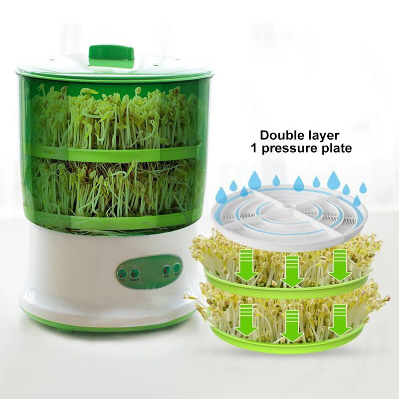 Kiełki fasoli s Maker wiadro wzrostu o dużej pojemności termostat zielone nasiona warzywa rosnące automatyczna maszyna do kiełkowania fasoli