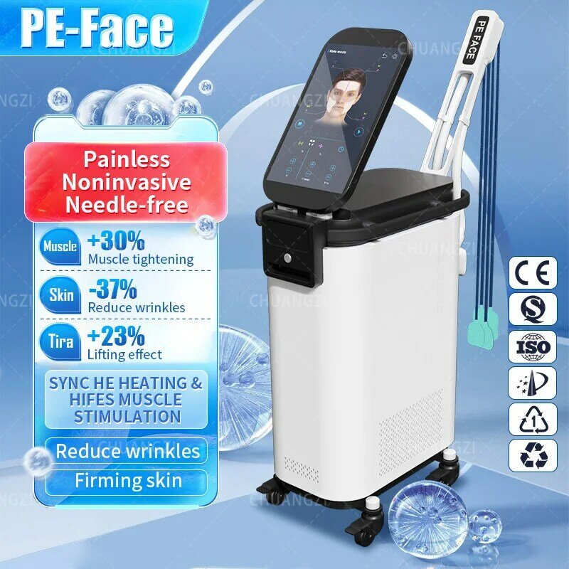 2023 Latest Trending PE Face RF Heat Energy Output And Strong Pulsed Magnetic EMSzero Face Vline Lift Wrinkle Removal Machine