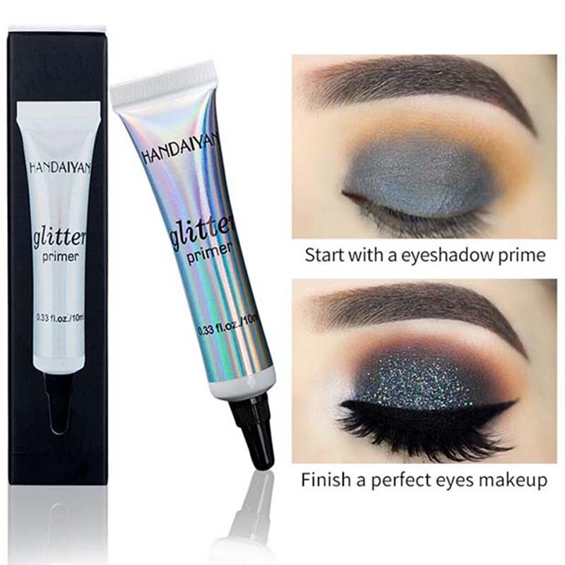 Glitter Pre-Makeup Cream Glitter Primer Long Lasting Eyeshadow Highlighter Liquid Makeup Glow Contour Shimmer Powder Brighten