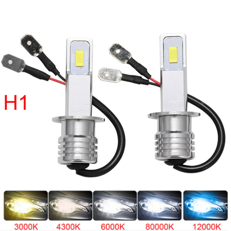 2Pcs H4 LED H7 H11 H3 HB4 H1 H3 9005 HB3 Auto Car Headlight Bulbs Motorcycle 20000LM Car Accessories 6500K Fog Lights