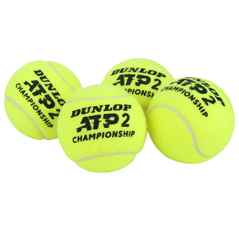 DUNLOP Bolas De Tênis Tubo, ATP 4 Can 16 Bolas, Treinamento de Competição Profissional, Tour Oficial Original, 2Pcs Tape
