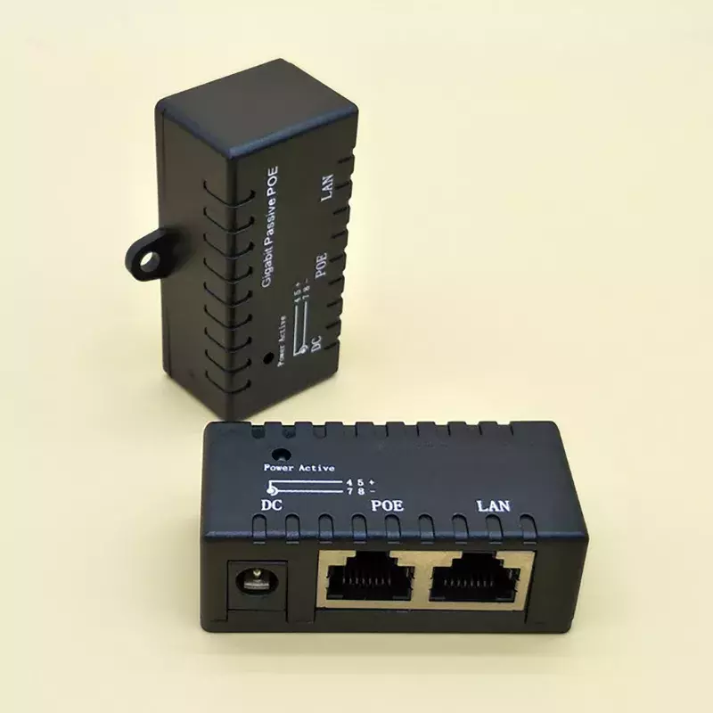 Venda quente gigabit power over ethernet passivo poe injector divisor para câmera ip cctv