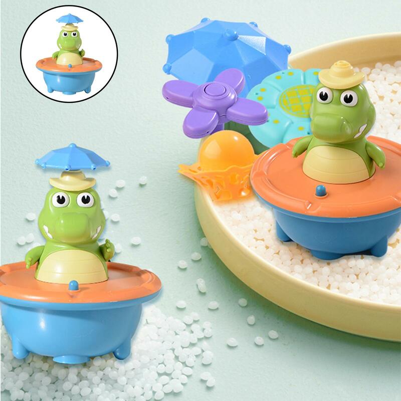 Krokodil Sprinkler Bad Spielzeug Wasser Squirt Paddle mit LED Licht für