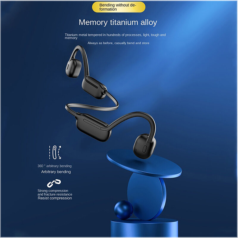 2023 IPX8 Real Bone Conduction Swimming Headphones 32G Wireless Bluetooth Earphones Waterproof Headsets Sports Earbuds with Mic