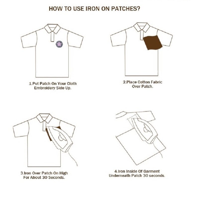 5Pcs Fashion Logo Merk Iron Patches Voor Kleding Rugzak Diy Naaien Strijken Borduurwerk Patch Voor T-shirt Hoed Schoenen decor