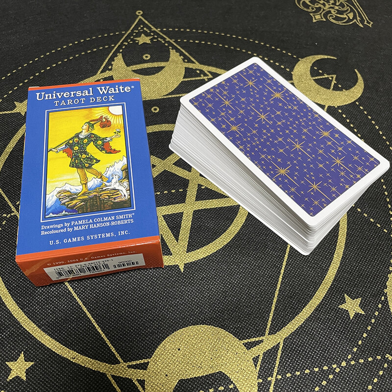 259g High Quality 12x7cm Big Size Tarot Cards for Beginners with Guide Book Board Games Deck Divination Tools Predictions