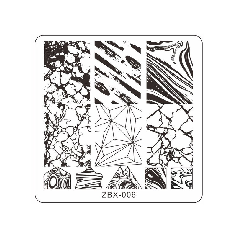 꽃 잎 레이스 패턴 6x8CM 새로운 디자인 스탬프 플레이트 귀여운 크기 네일 아트 이미지 플레이트 손톱에 대 한 패션 스탬프 플레이트